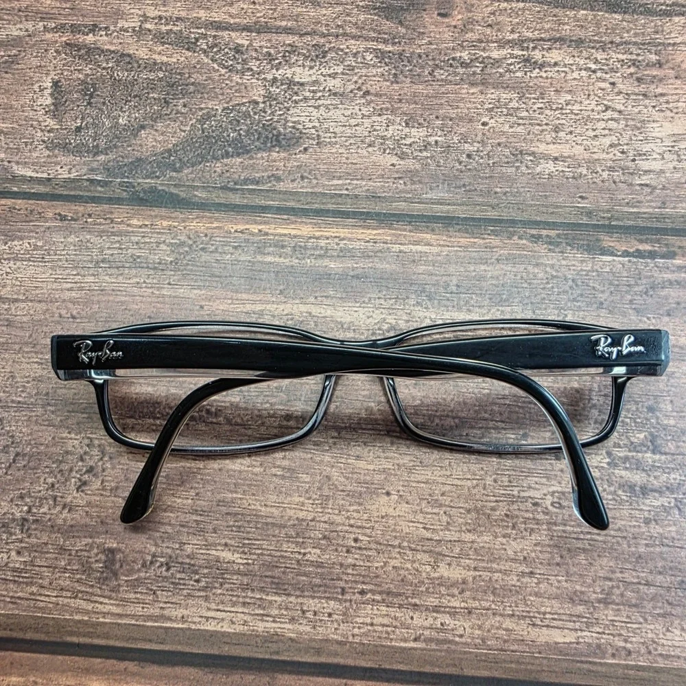 Ray-Ban RB 5114 2034 Black Clear Rectangular Eyeglass Frames 54-16-140